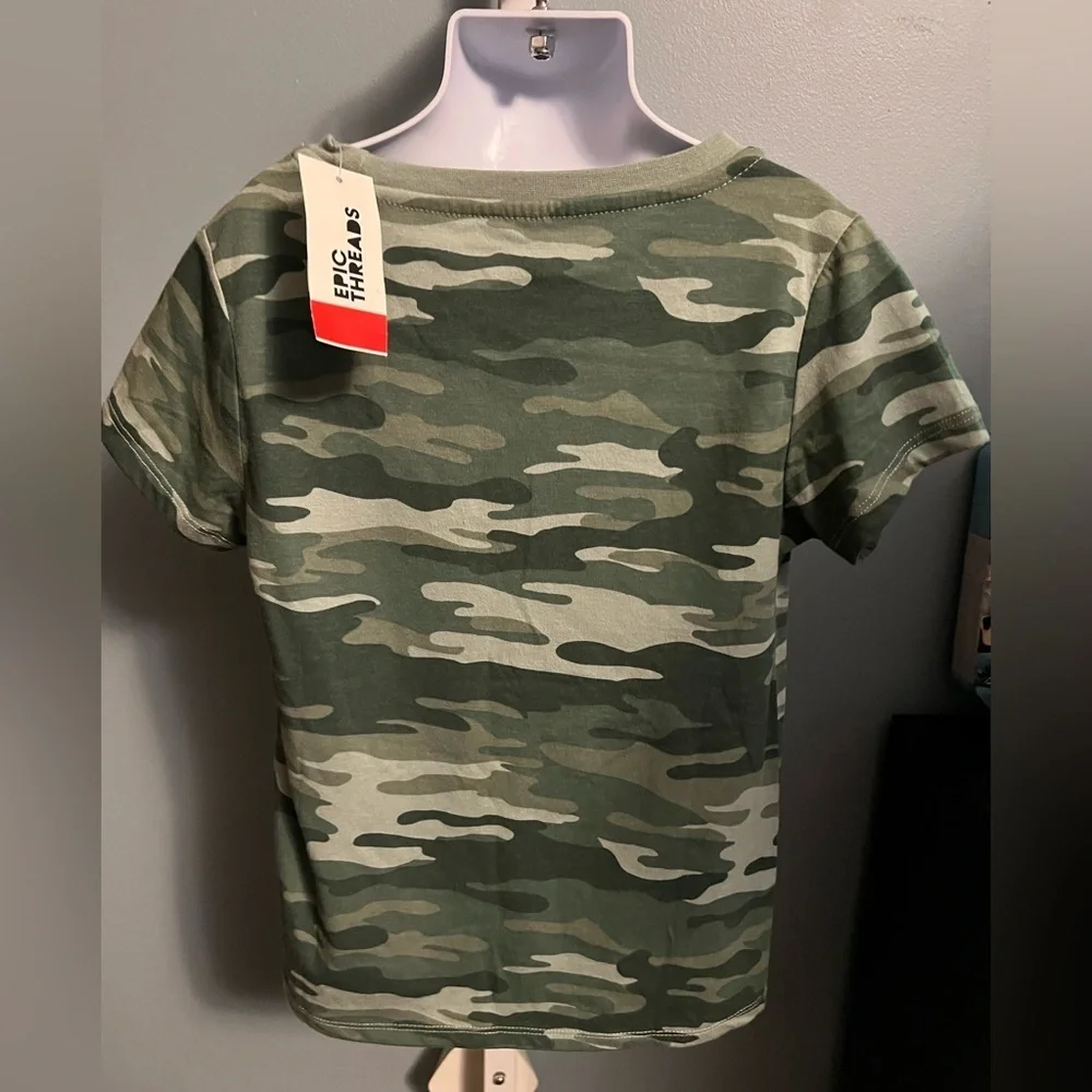 Epic Threads Kids Unisex Camouflage Short Sleeve T-Shirt Small